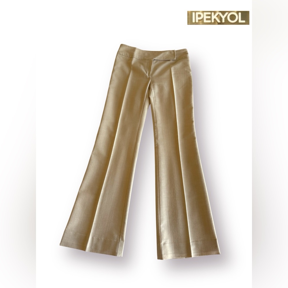 🛍️SALE🛍️IPEKYOL Elegant Tan Women's Single-Breasted Blazer & Pants 2-PIECE Suit - Picture 9 of 14